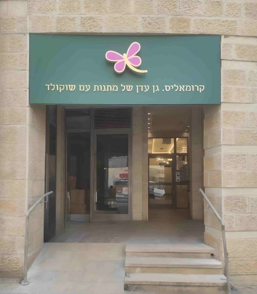 שלט מואר אותיות, שלט לחנות